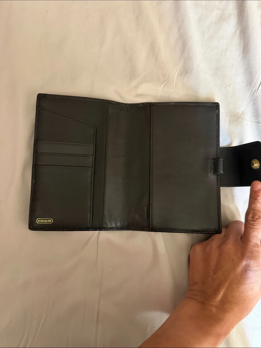 Coach Penelope Op Art Agenda or check book/ passport holder